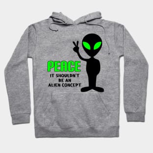 Peace, It Shouldn't be an Alien Concept Hoodie